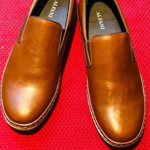 Alfani men leather moccasins shoes